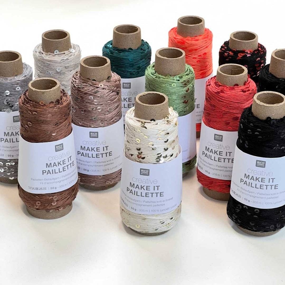 Creative Make It Paillette garn fra Rico Design