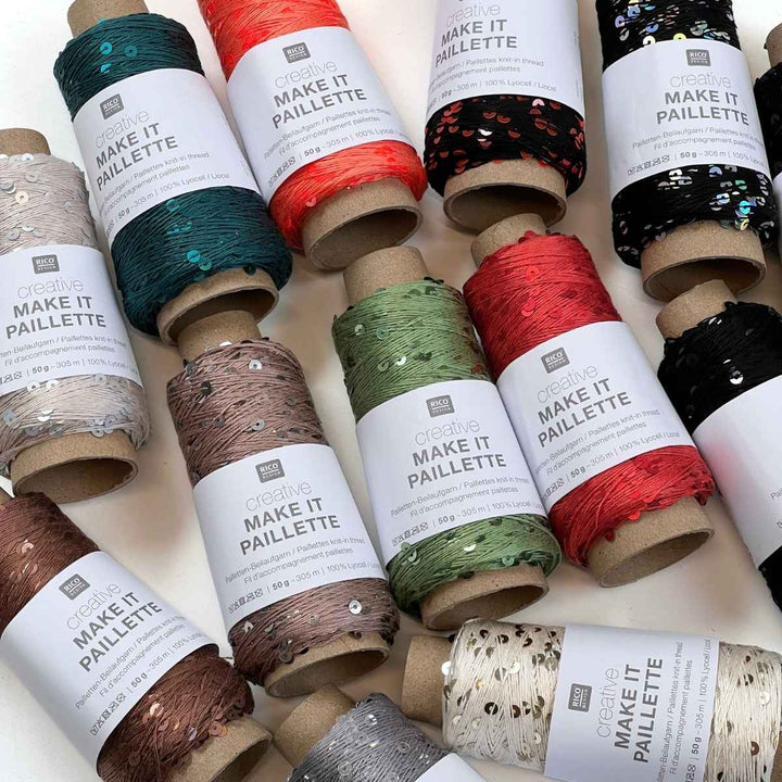 Creative Make It Paillette garn fra Rico Design