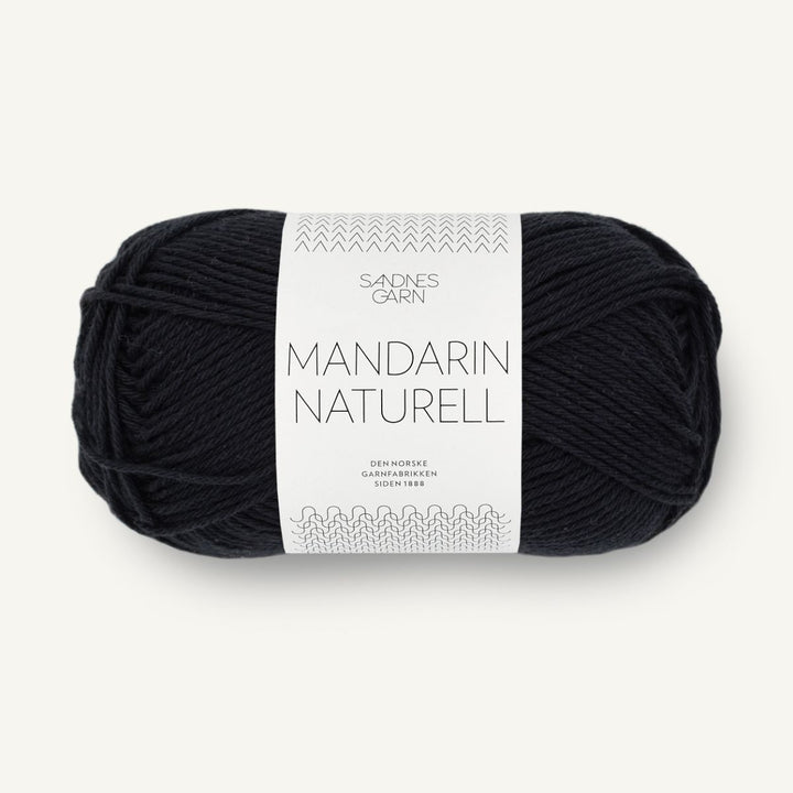 Mandarin Naturel garn fra Sandnes Garn Sort