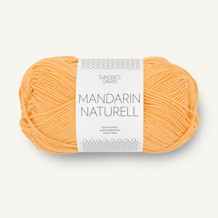 Mandarin Naturel garn fra Sandnes Garn Gul