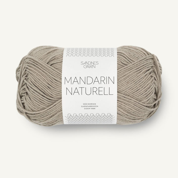 Mandarin Naturel garn fra Sandnes Garn