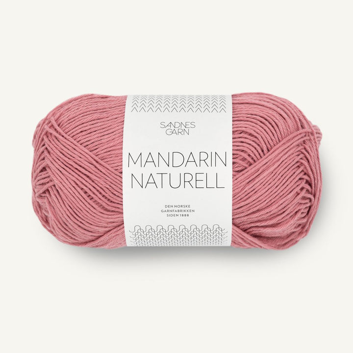 Mandarin Naturel garn fra Sandnes Garn Rosa NM