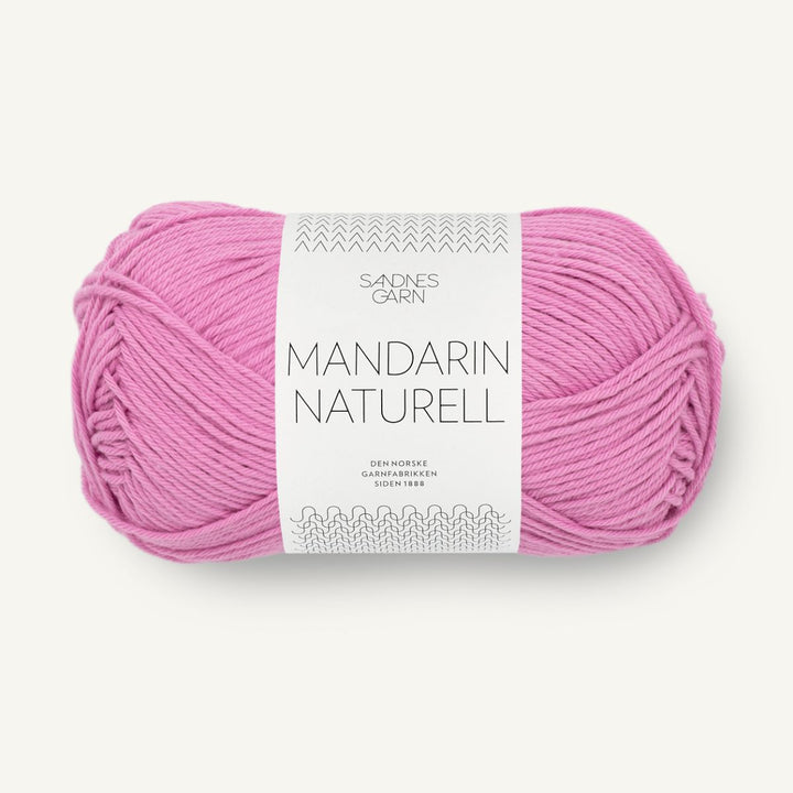Mandarin Naturel garn fra Sandnes Garn Shocking pink