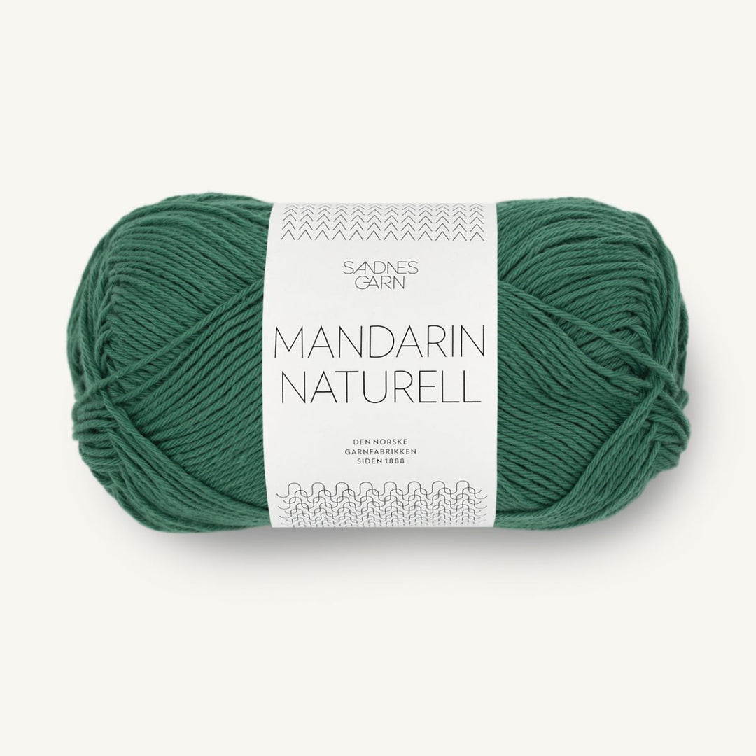 Mandarin Naturel garn fra Sandnes Garn Julegrøn