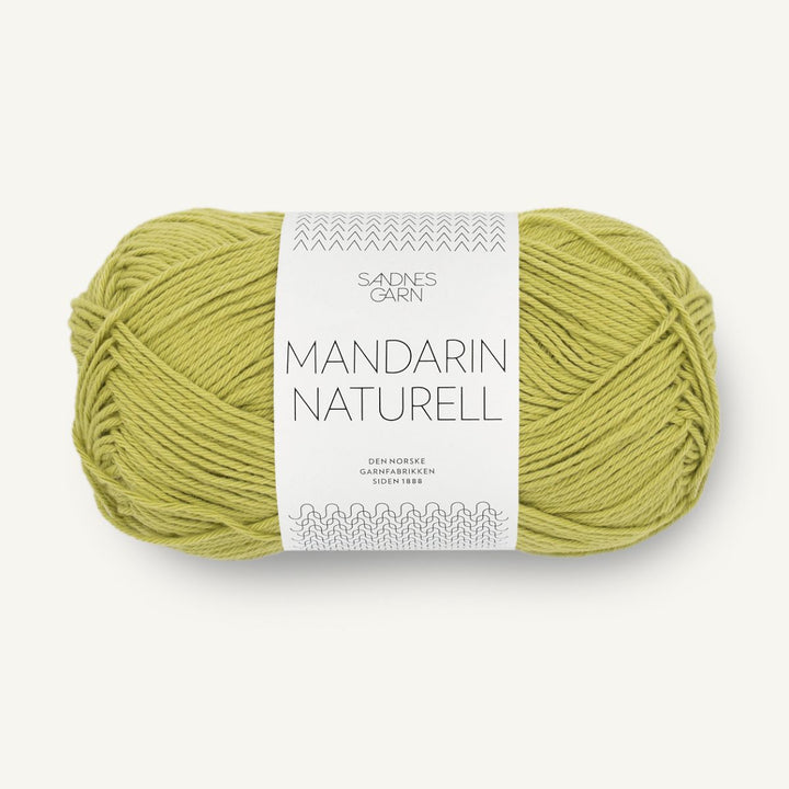 Mandarin Naturel garn fra Sandnes Garn Sunny lime
