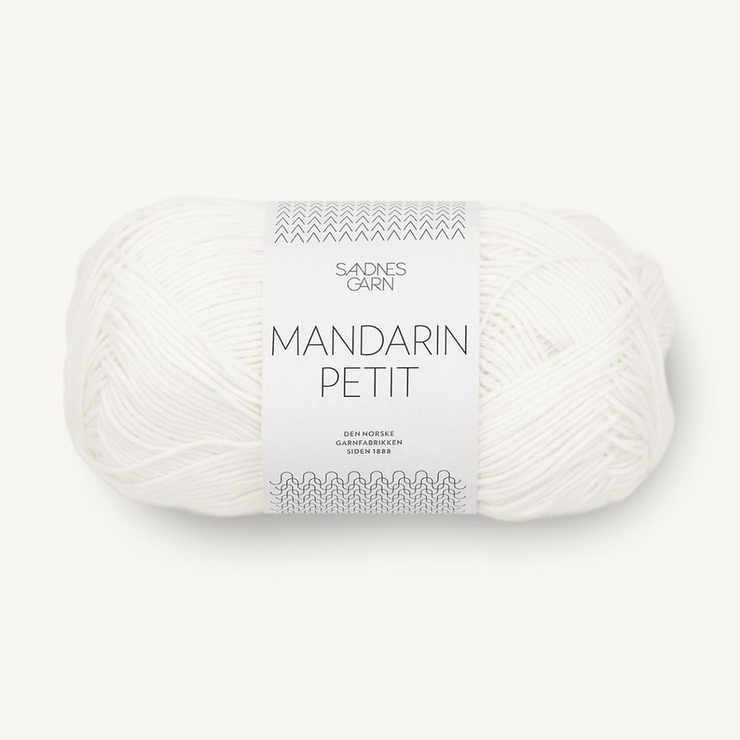 Mandarin Petit garn fra Sandnes Garn Hvit