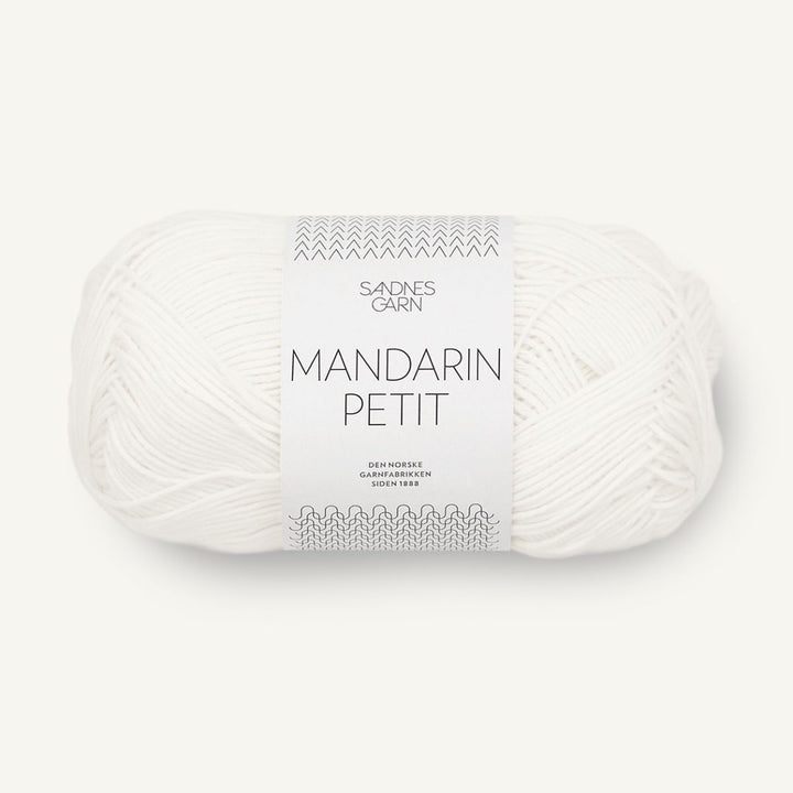 Mandarin Petit garn fra Sandnes Garn Hvit
