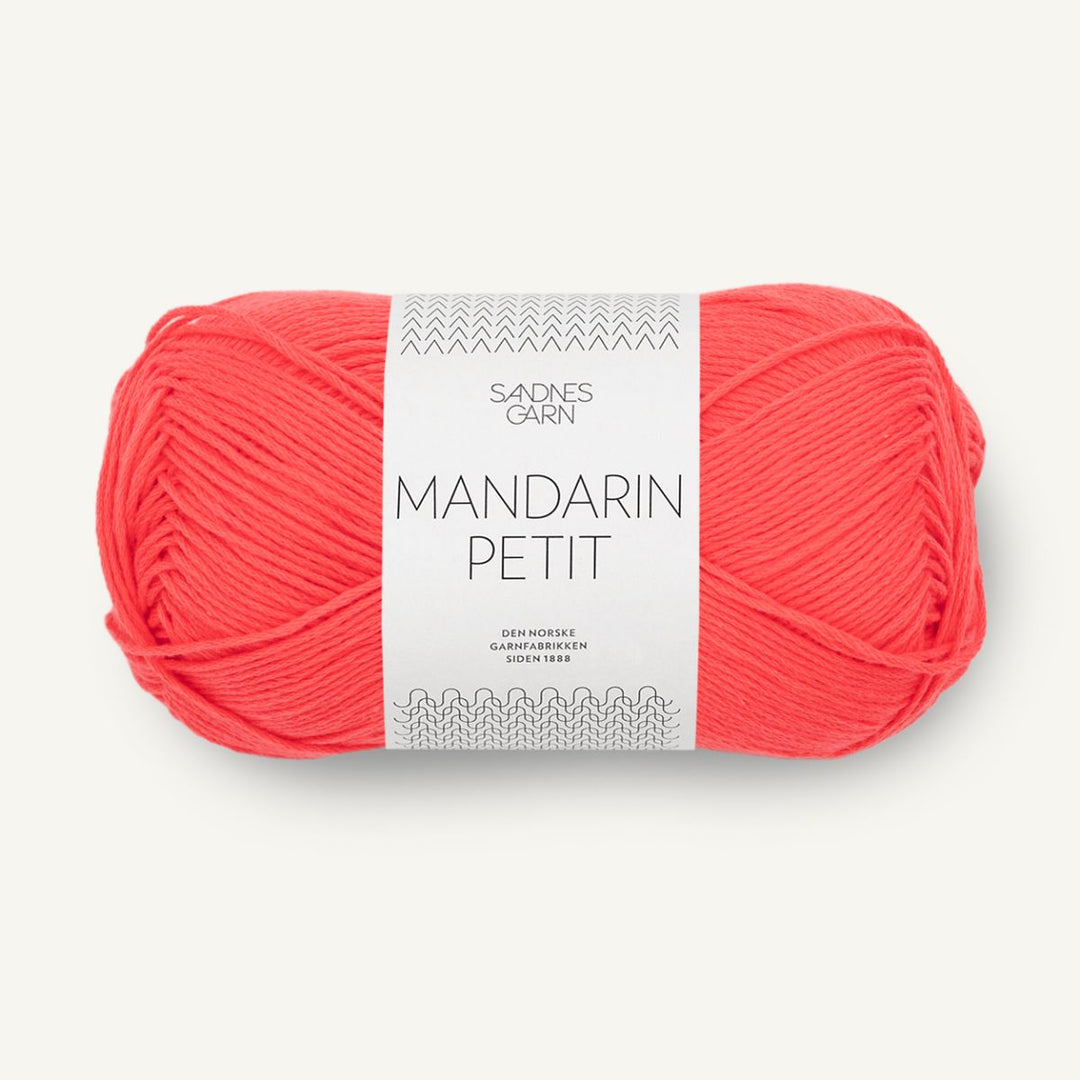 Mandarin Petit garn fra Sandnes Garn Flame scarlet
