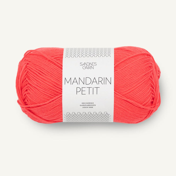 Mandarin Petit garn fra Sandnes Garn Flame scarlet