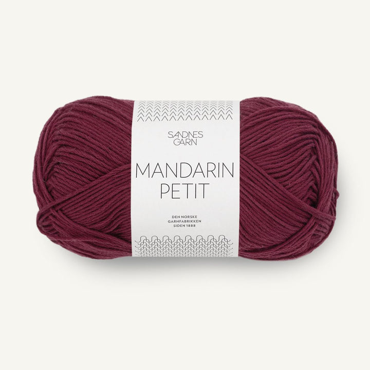Mandarin Petit garn fra Sandnes Garn Dyb burgunder