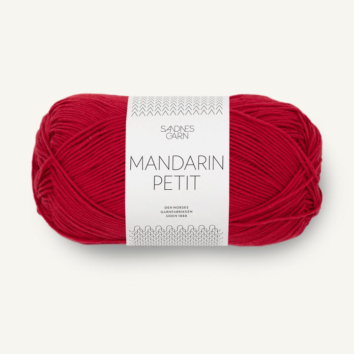 Mandarin Petit garn fra Sandnes Garn Mørk rød