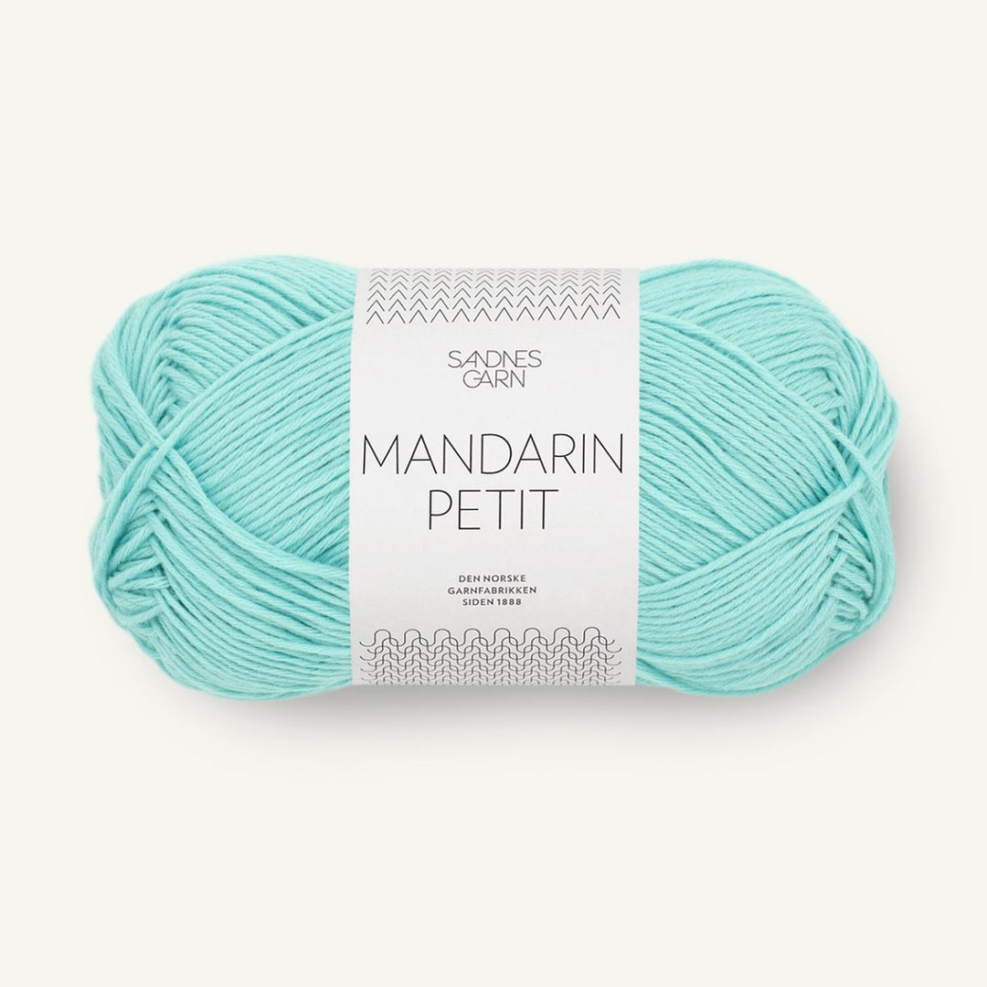Mandarin Petit garn fra Sandnes Garn Blå turkis