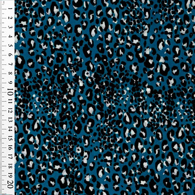 Mat satin med leopard print - KreStoffer