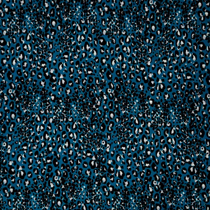 Mat satin med leopard print