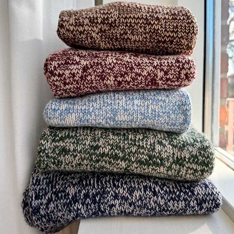 Strikkekit Melange Sweater Man i Tynd Peer Gynt