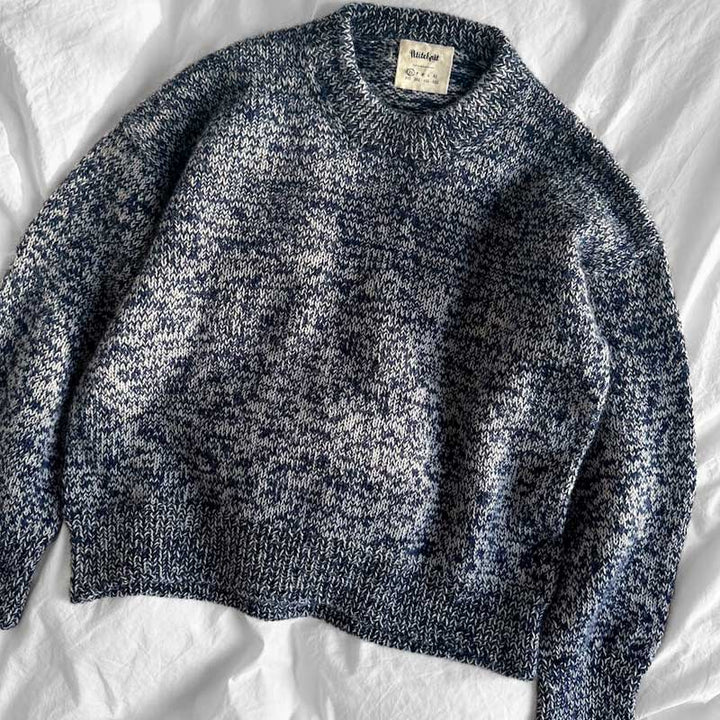 Strikkekit Melange Sweater i Tynd Peer Gynt