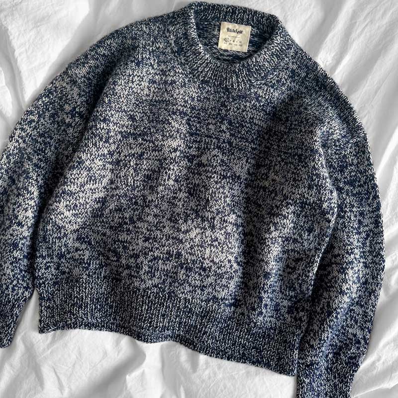 Strikkekit Melange Sweater i Tynd Peer Gynt