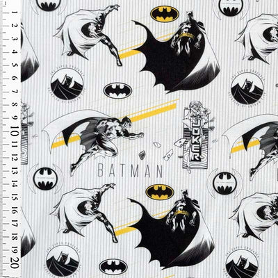 Fast bomuld med Batman og Joker