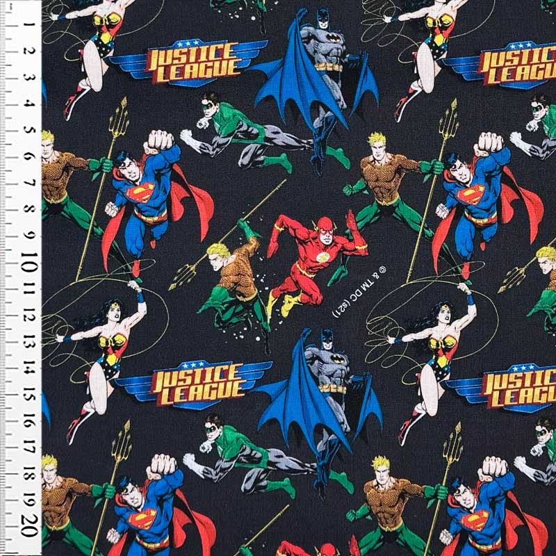 Fast bomuld med Superhelte Justice League