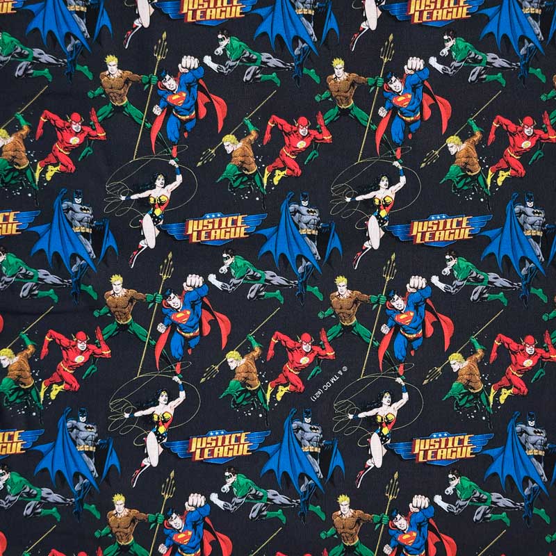 Fast bomuld med Superhelte Justice League