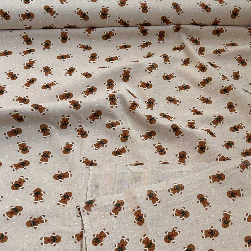 Canvas julestof med Brunsvigermand