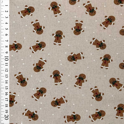 Canvas julestof med Brunsvigermand