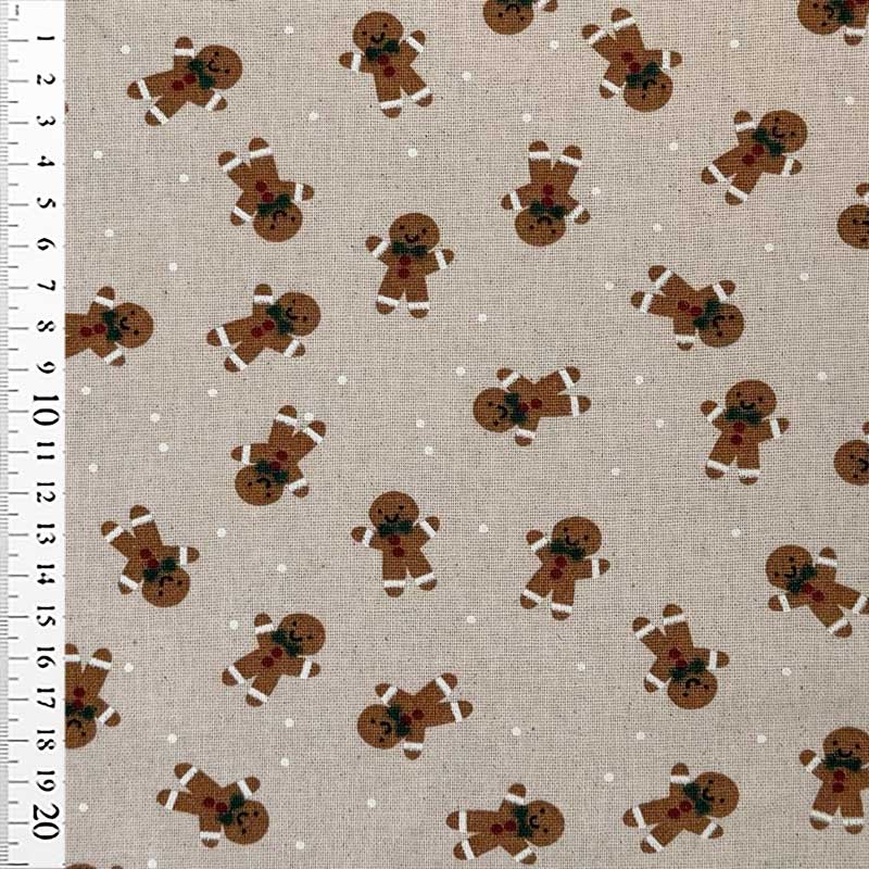 Canvas julestof med Brunsvigermand