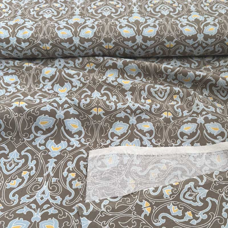 Fast bomuld med Arabeskmønster