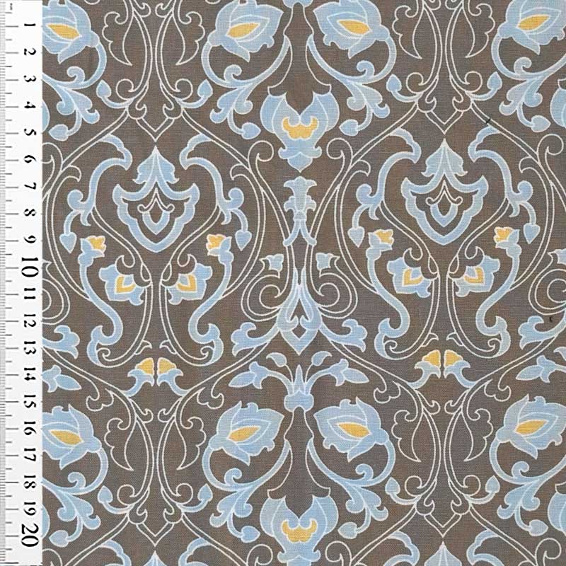 Fast bomuld med Arabeskmønster