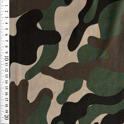 Bomuldsjersey med camouflage jungle