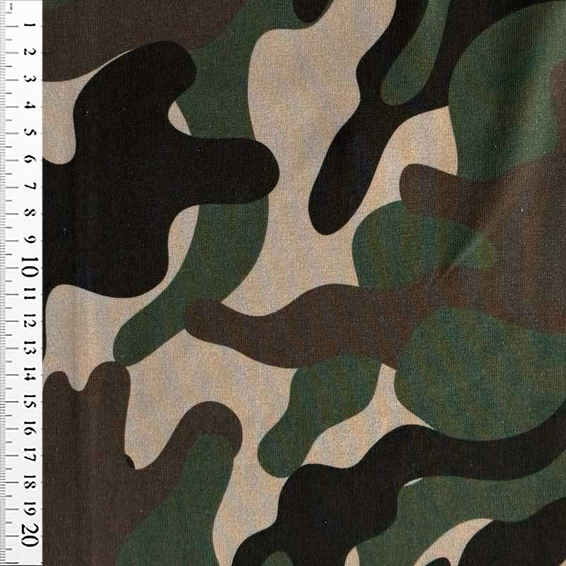 Bomuldsjersey med camouflage jungle
