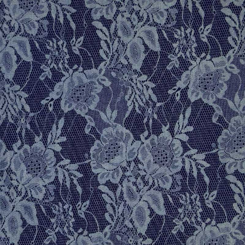 Denim med printet blonde mønster