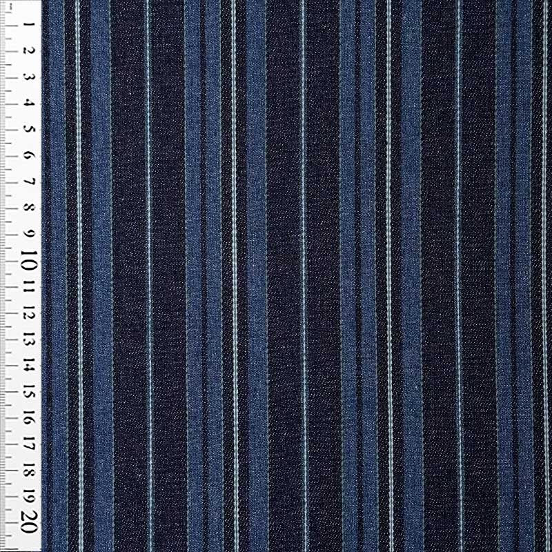 Denim med striber i striber
