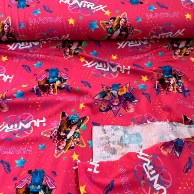 Digital Bomuldsjersey med pigegruppe i pink