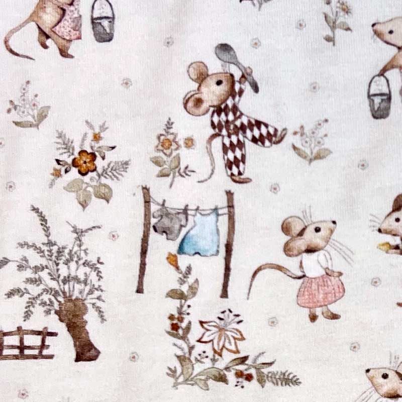 Digital bomuldsjersey med den lille mus