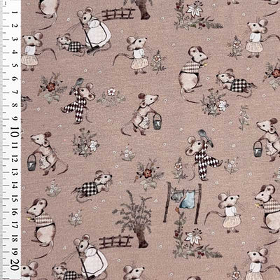 Digital bomuldsjersey med den lille mus II