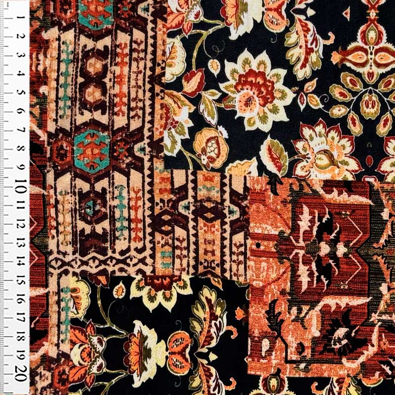 Fast digital viscose med Afrikas mystik Marokko