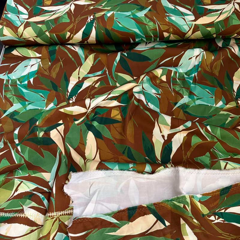 Fast digital viscose med smuk plantesymfoni