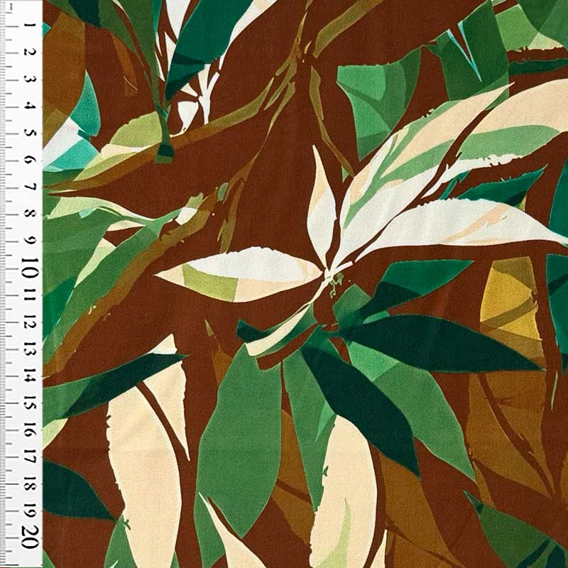 Fast digital viscose med smuk plantesymfoni