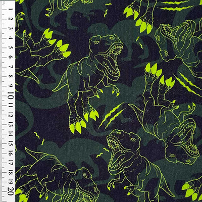 Isoli med T-Rex i neon