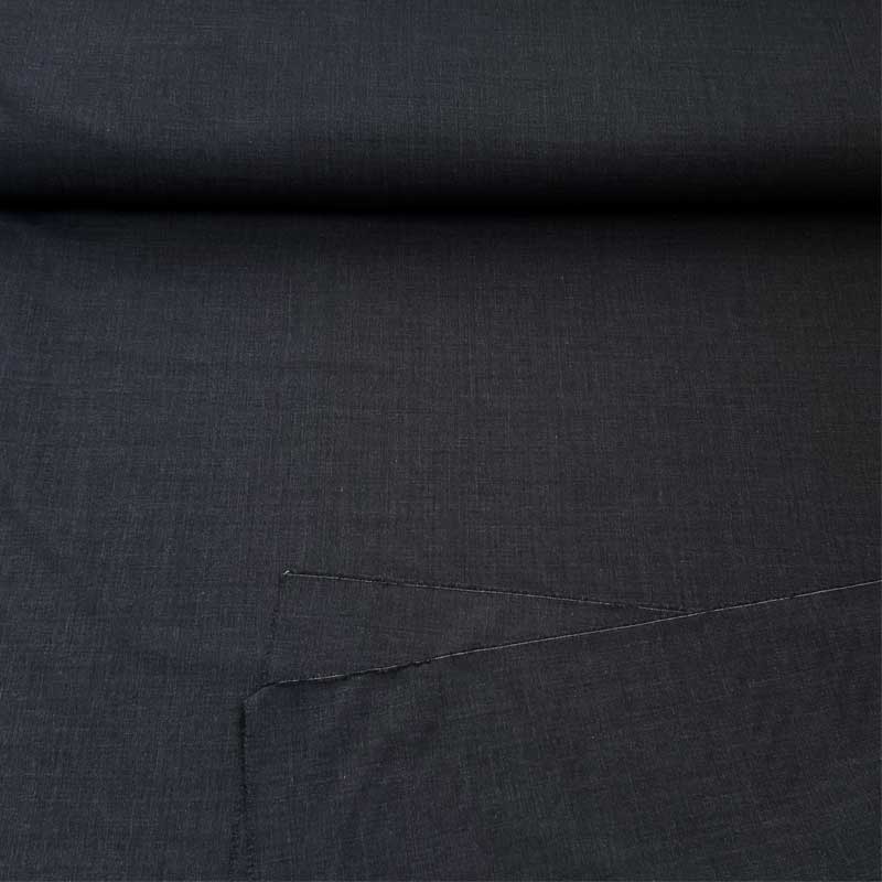 Klassisk Italiensk uld i mørk gråmeleret