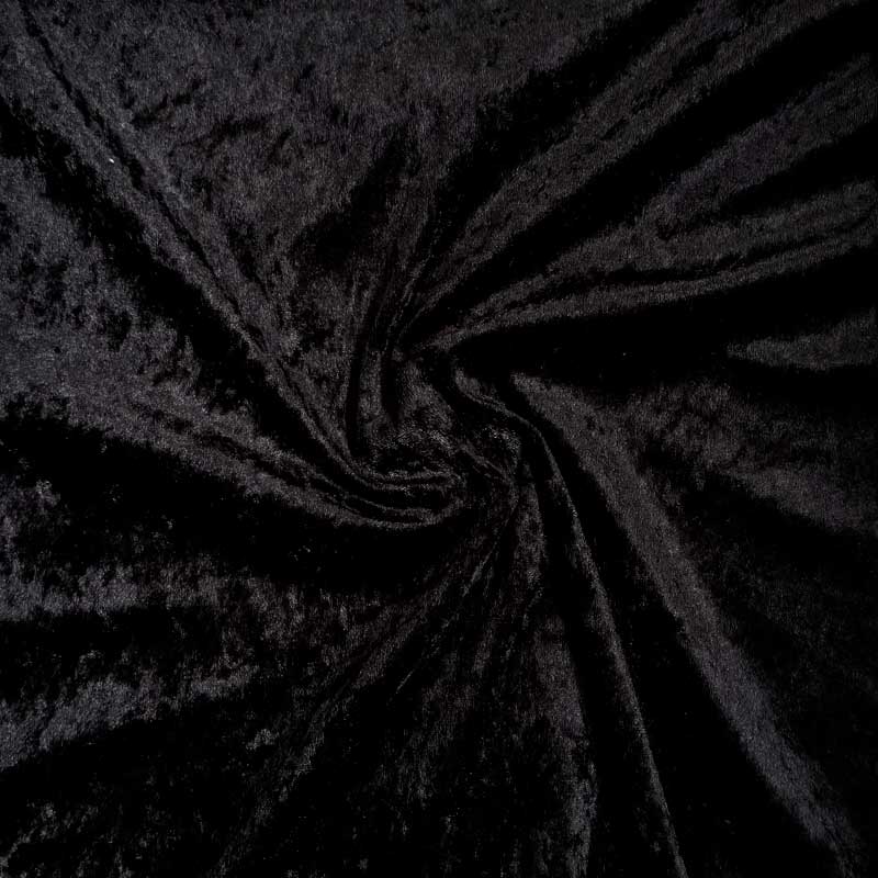 Nervøs velour i sort