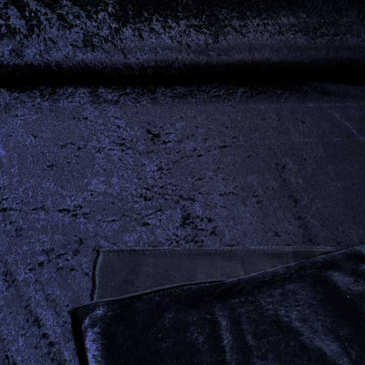 Nervøs velour i marineblå