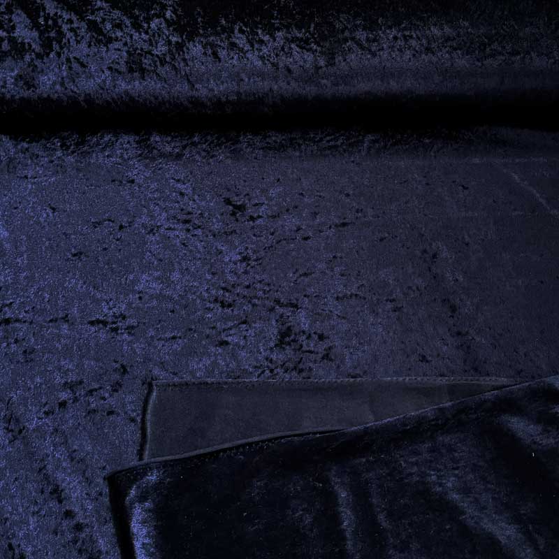 Nervøs velour i marineblå