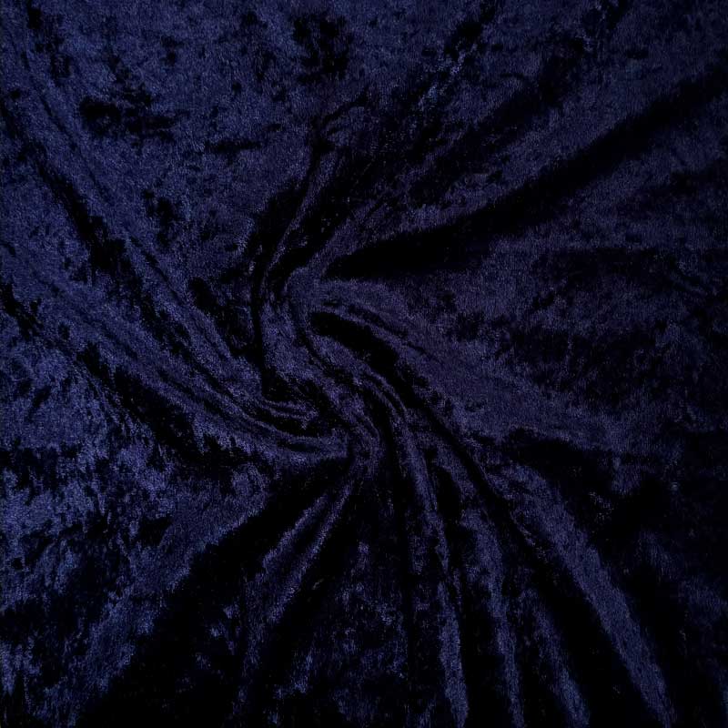 Nervøs velour i marineblå