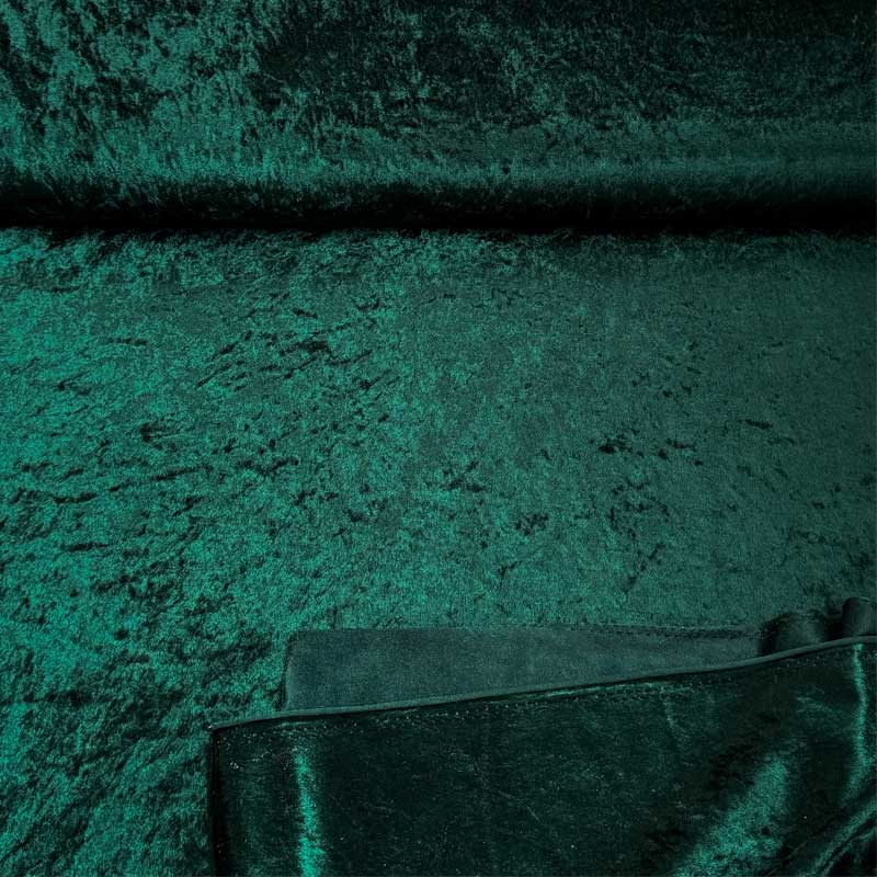 Nervøs velour i flaskegrøn