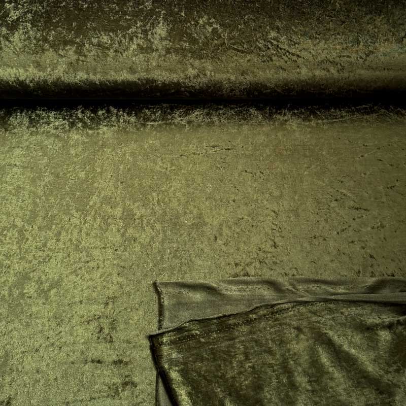 Nervøs velour i olivengrøn