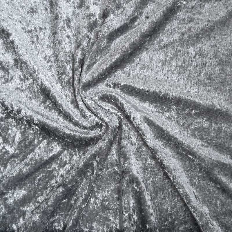 Nervøs velour i lysegrå