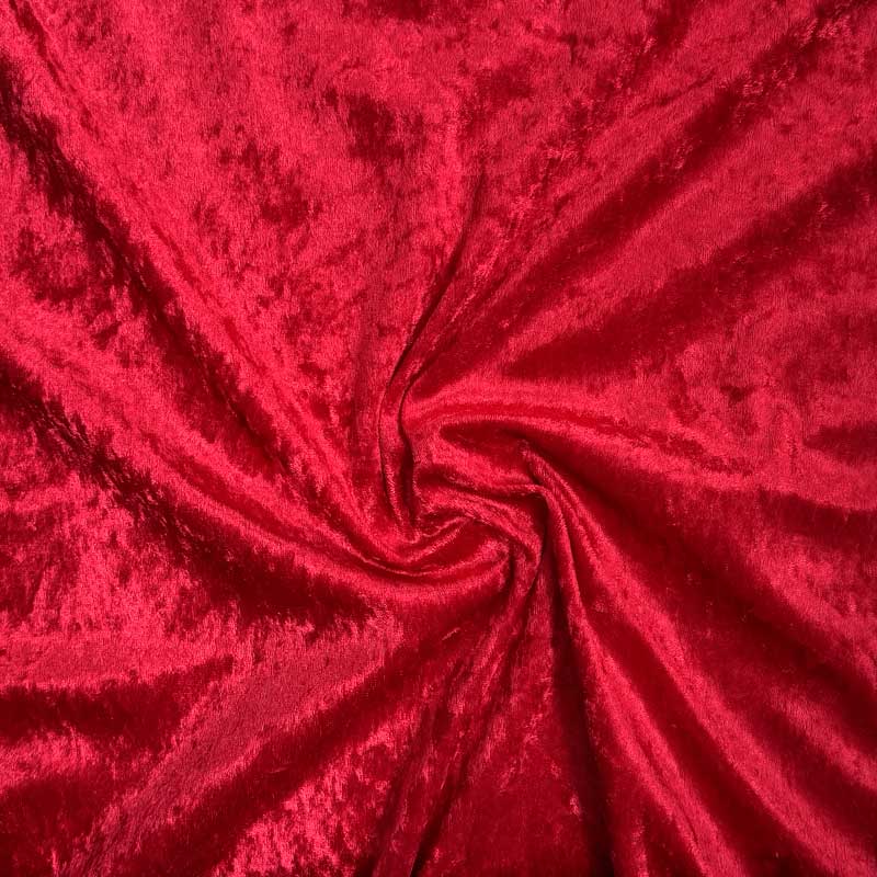 Nervøs velour i rød