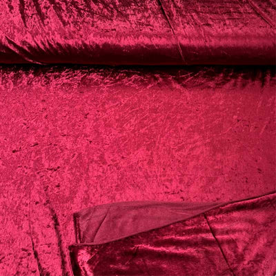 Nervøs velour i vinrød